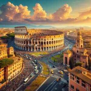 رم، پایتخت ایتالیا و قلب تمدن روم باستان،